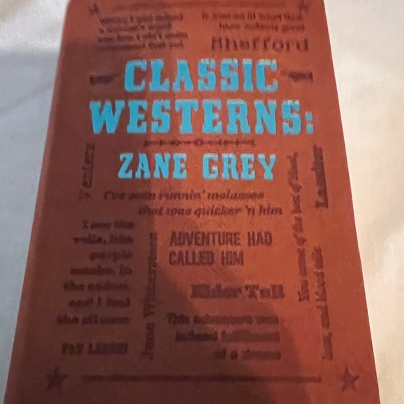 Zane Grey Classic Westerns faux leather Books Reading Riders of the Purple Sage - Picture 2 of 3